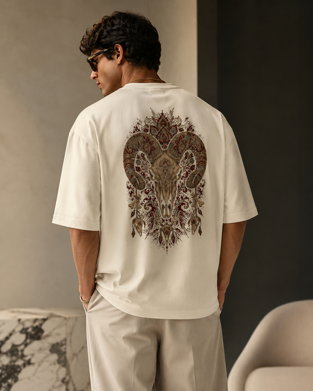 Vodo Skull Oversized Tee