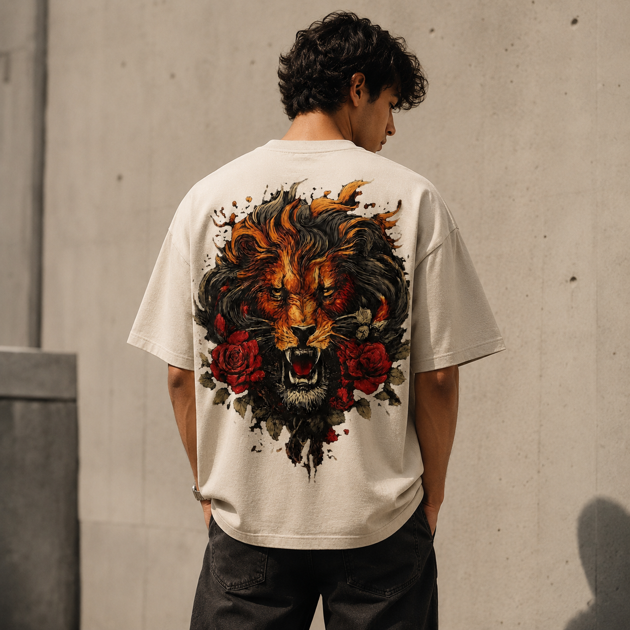 Lion Roars Oversized Standard T-Shirt