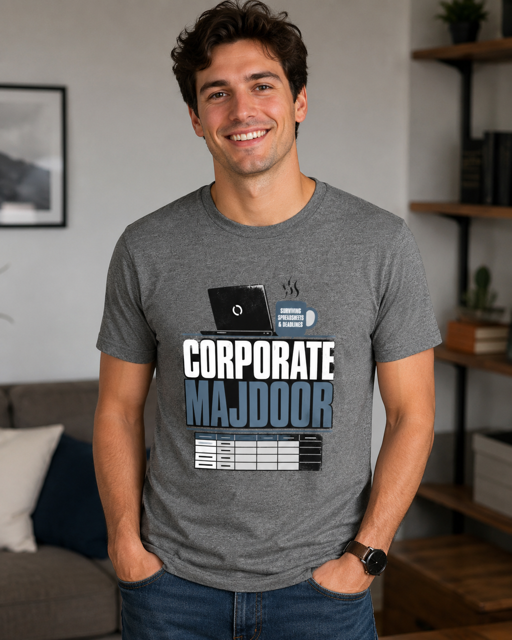 Corporate Majdoor Crew T-Shirt.