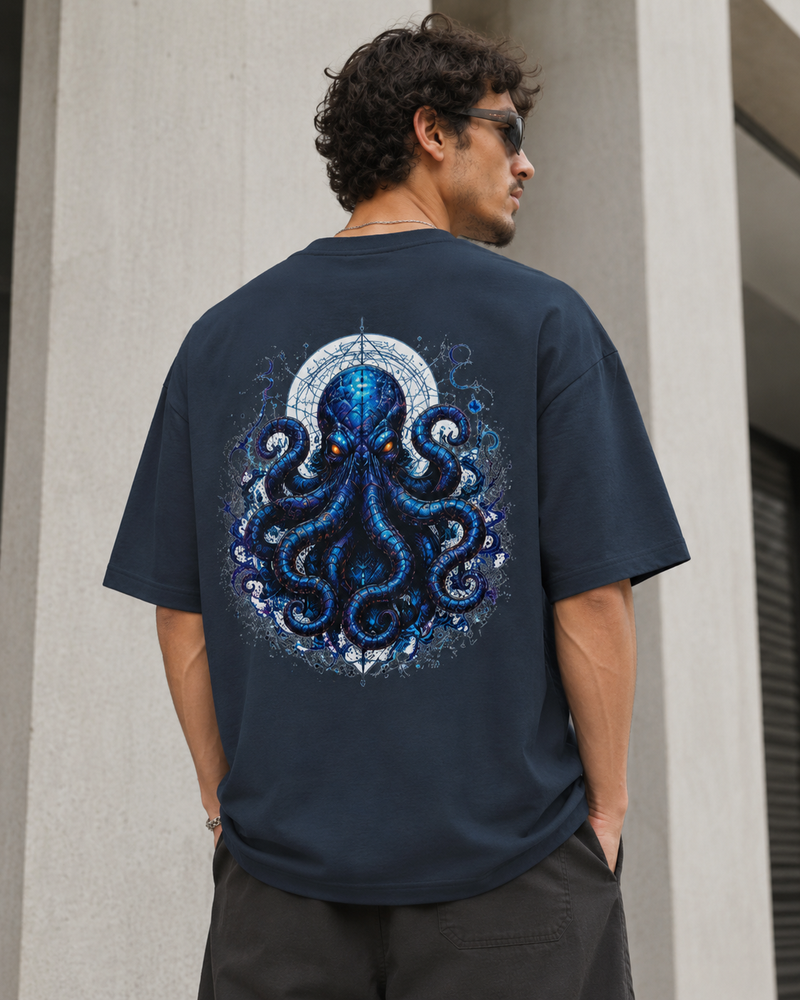 Zoned Octopus Oversized Standard T-Shirt