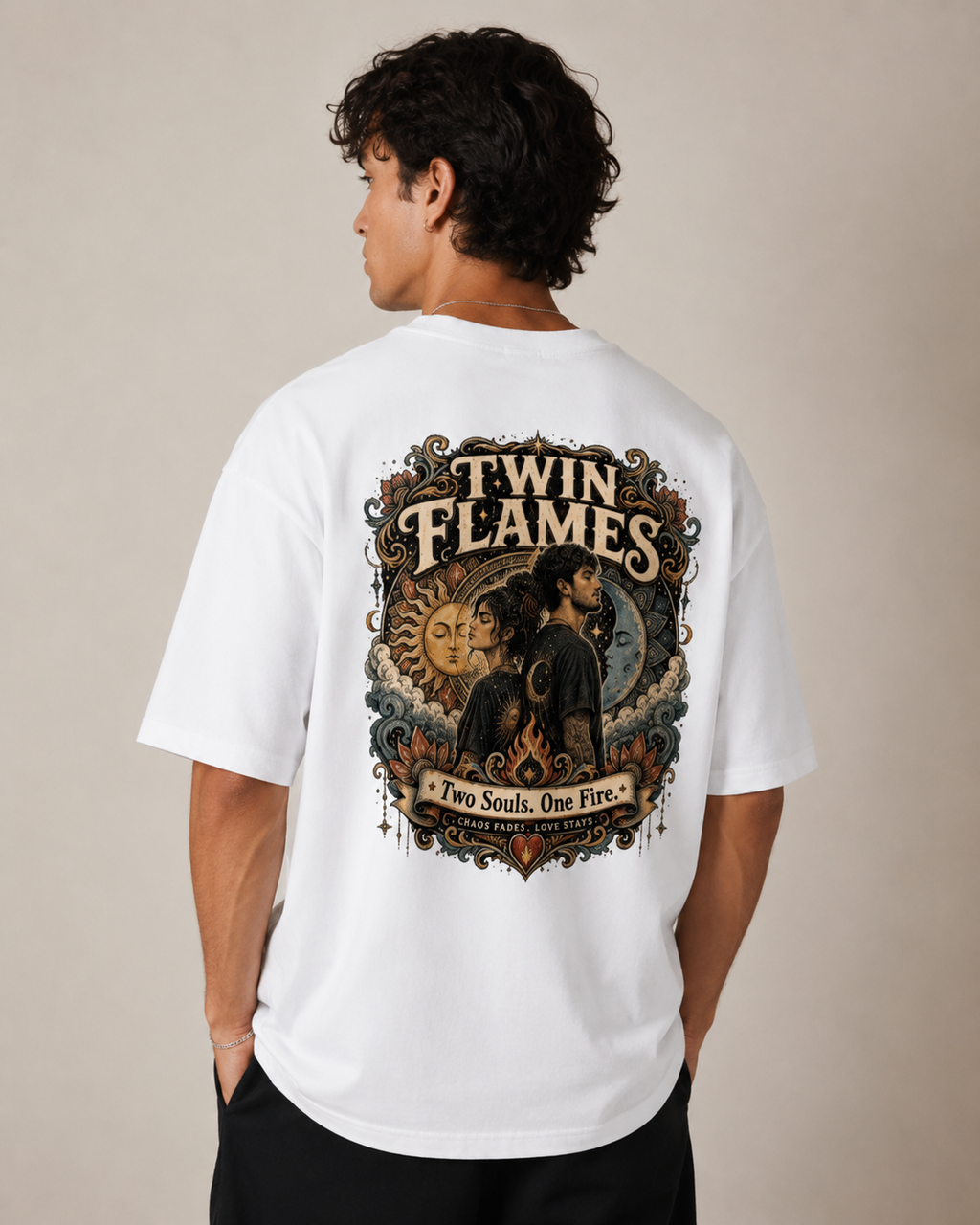 Twin Flames Unisex Oversized T-Shirt