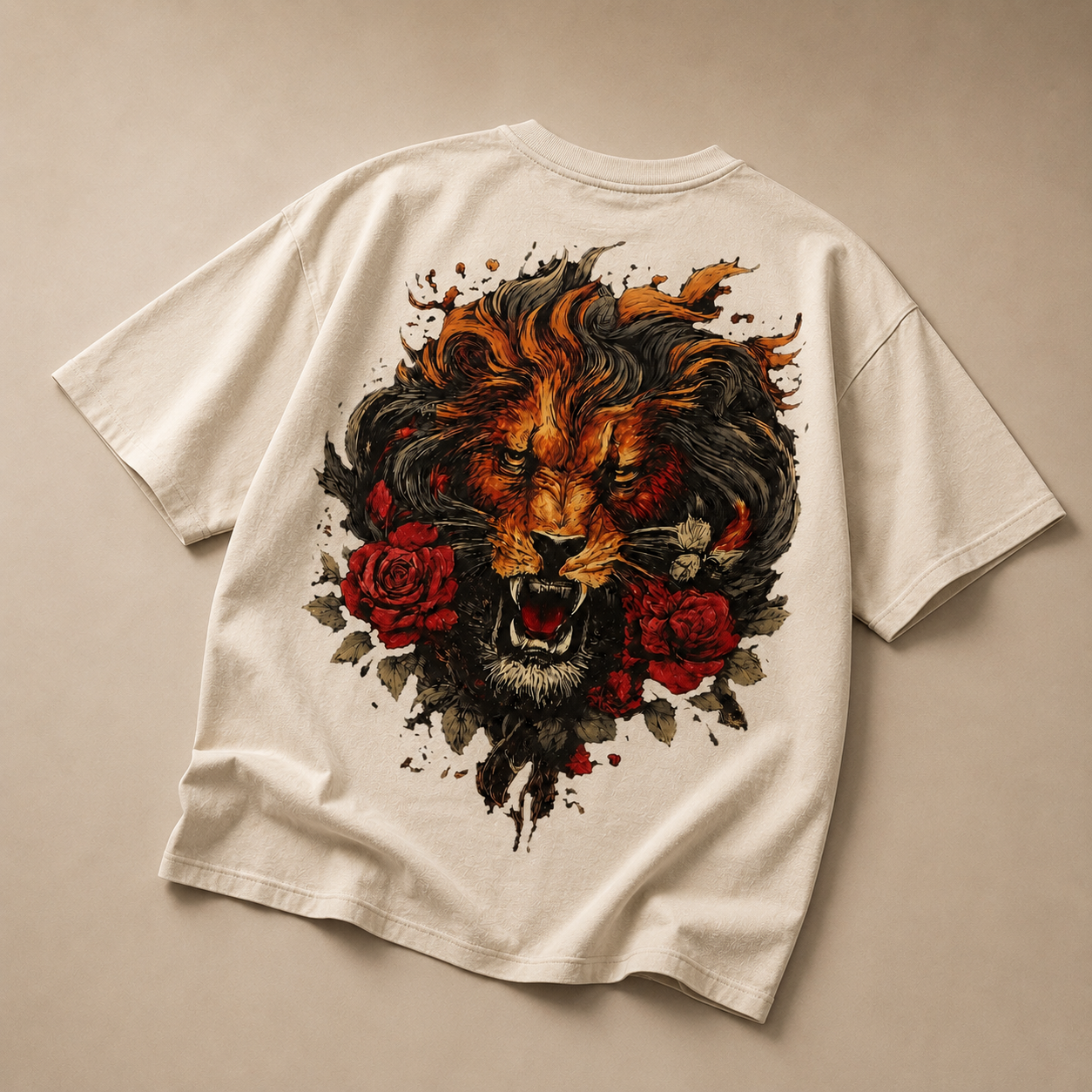 Lion Roars Oversized Standard T-Shirt